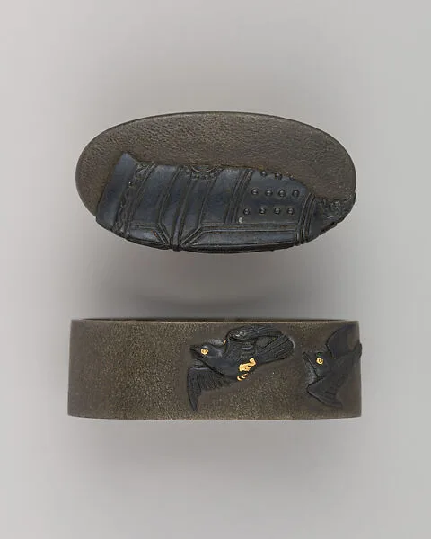 Sword-Hilt Collar and Pommel (Fuchigashira) — Unknown