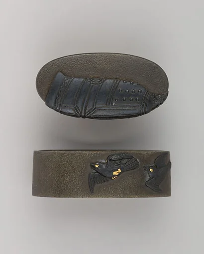 Sword-Hilt Collar and Pommel (Fuchigashira)