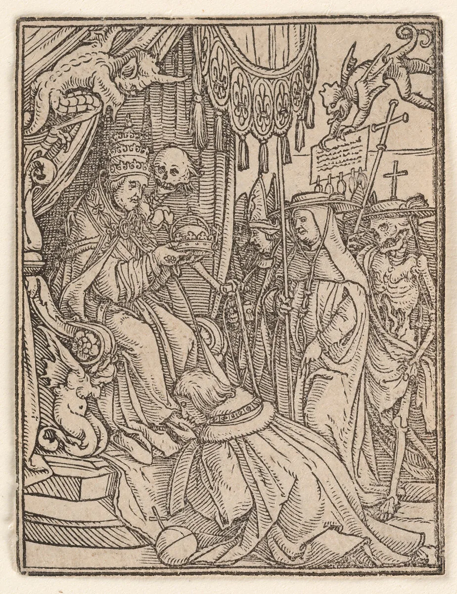 The Pope, from The Dance of Death — Hans Holbein the Younger|Hans Lützelburger