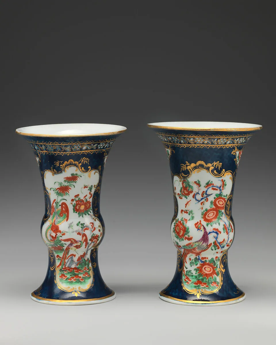 Vase (one of a pair) — Worcester factory