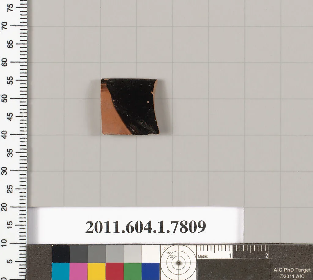 Terracotta rim fragment of a kylix (drinking cup) — Unknown