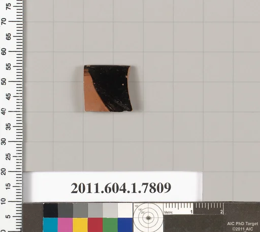 Terracotta rim fragment of a kylix (drinking cup)