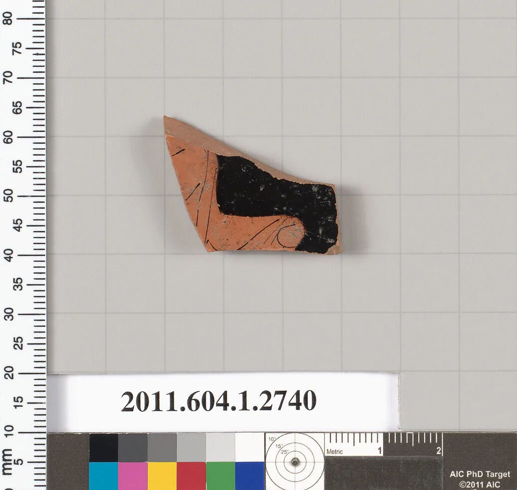 Terracotta fragment of a kylix (drinking cup) — Unknown