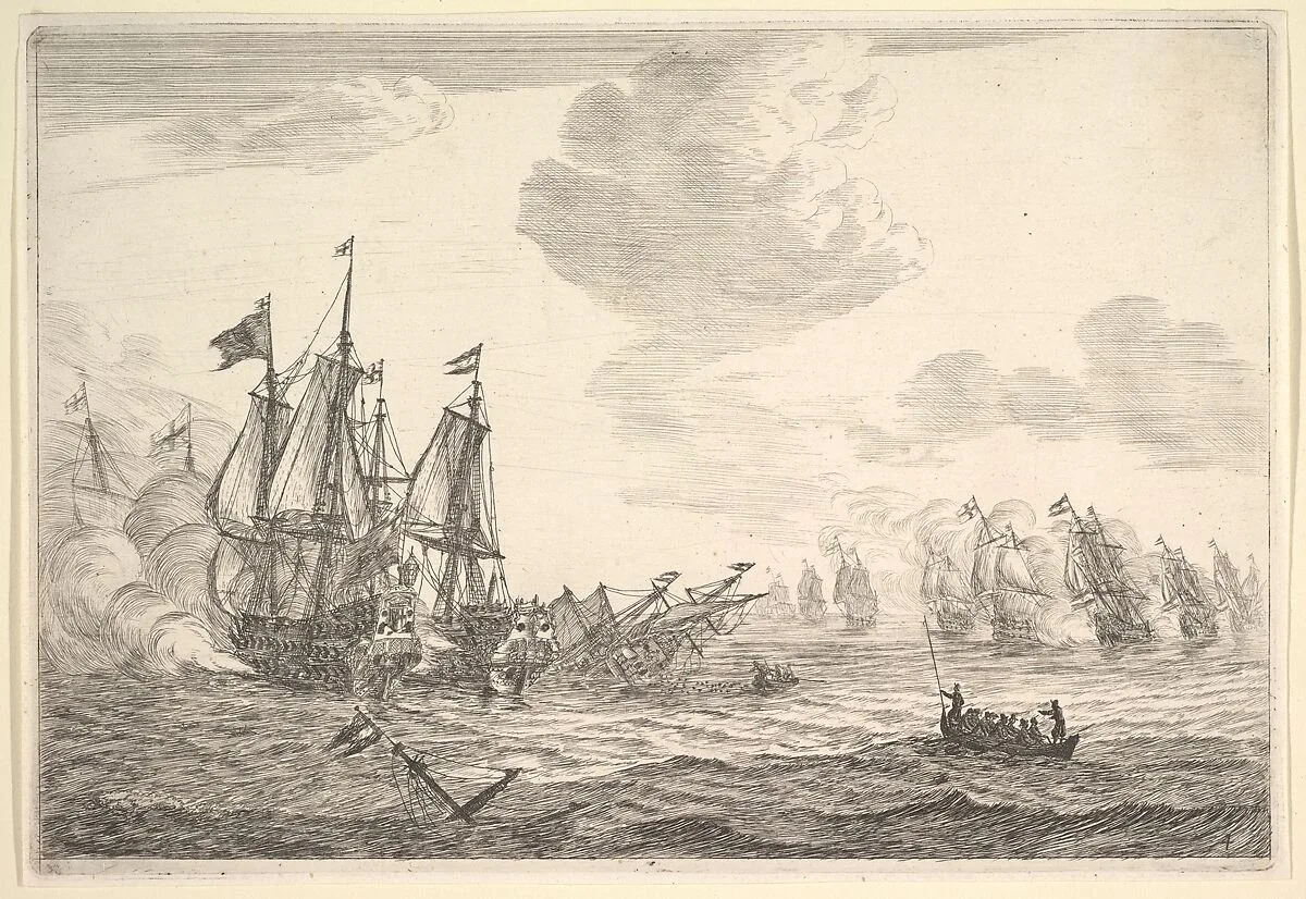 Naval Battle — Reinier Nooms, called Zeeman