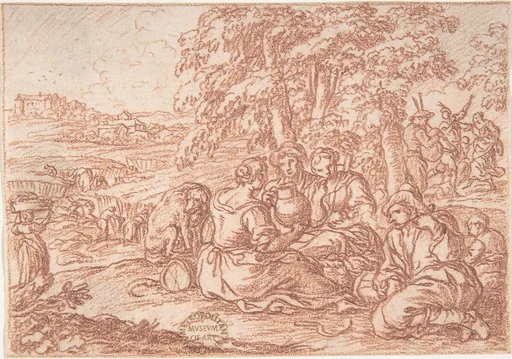 August (one of a series representing the labors of the months)