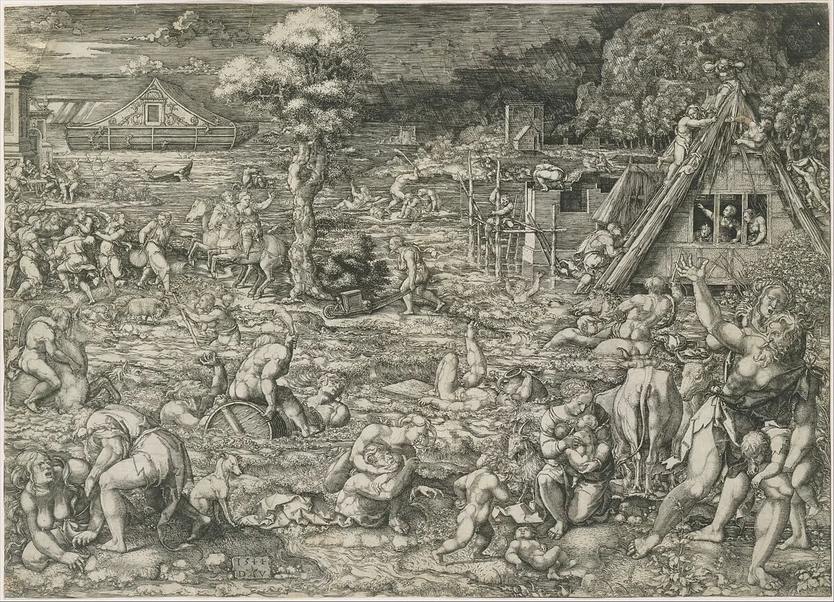 The Deluge — Dirck Vellert