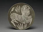 Sgrafitto plate with Zebra — Waylande Gregory