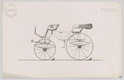 Design for 2 seat Phaeton, no. 3009a