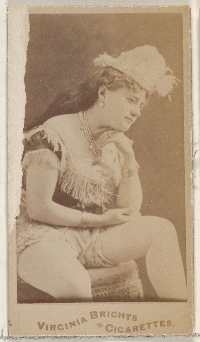 From the Actors and Actresses series (N45, Type 4) for Virginia Brights Cigarettes — Allen & Ginter