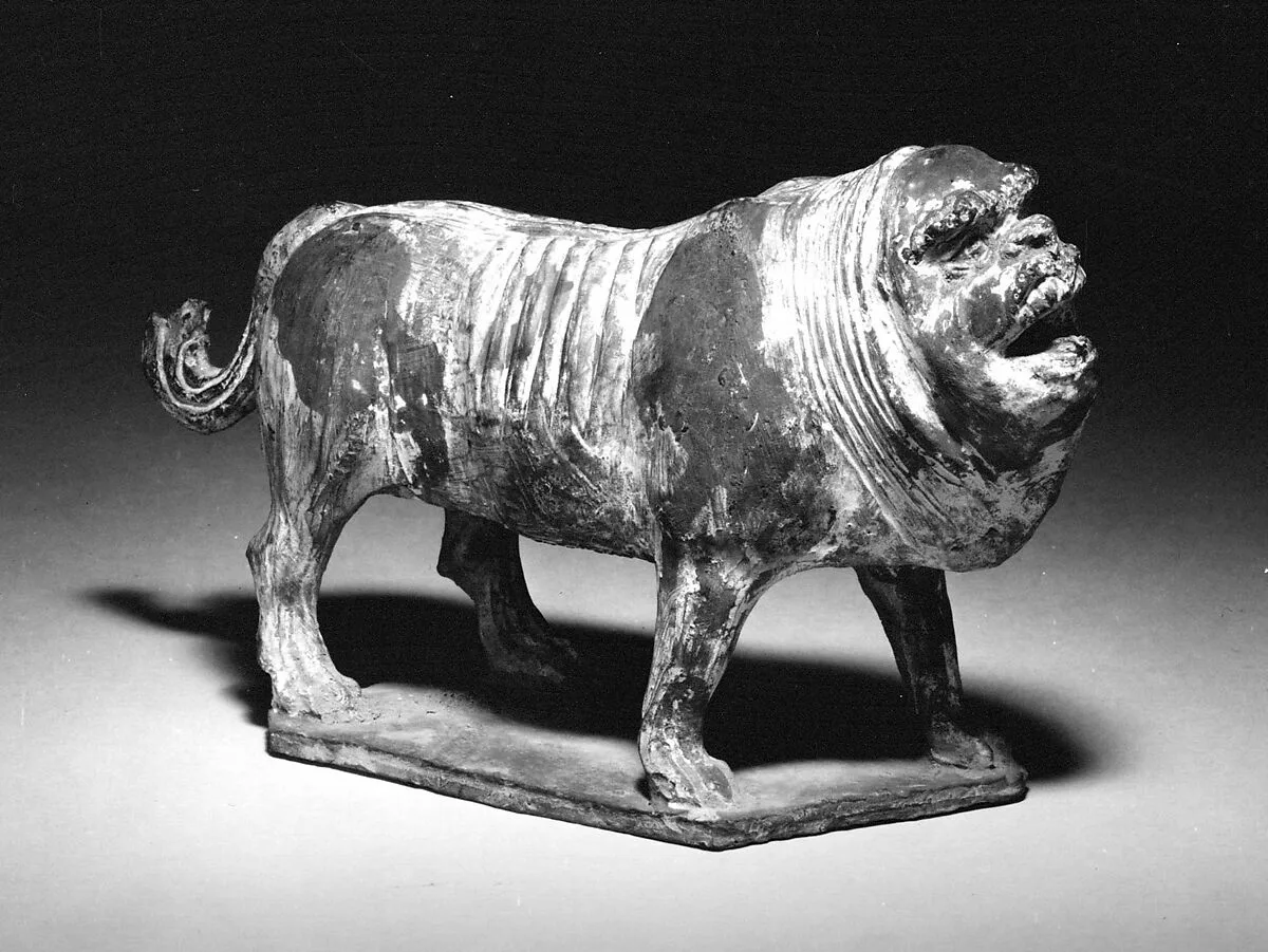 北魏至北齊 彩繪陶鎭墓獸|Tomb guardian beast — Unknown