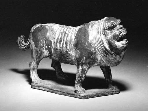 北魏至北齊 彩繪陶鎭墓獸|Tomb guardian beast