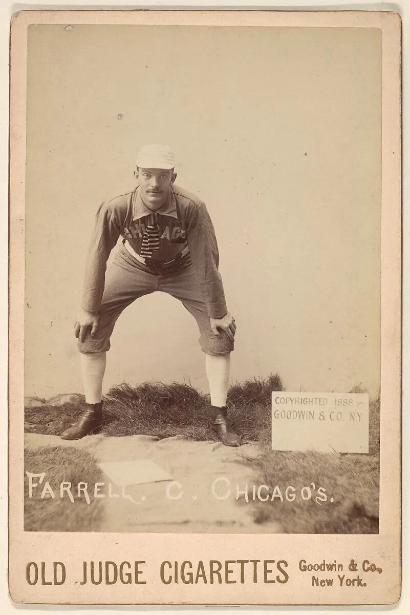 Charles Andrew Farrell, Catcher, Chicago, from the series Old Judge Cigarettes — Goodwin & Company