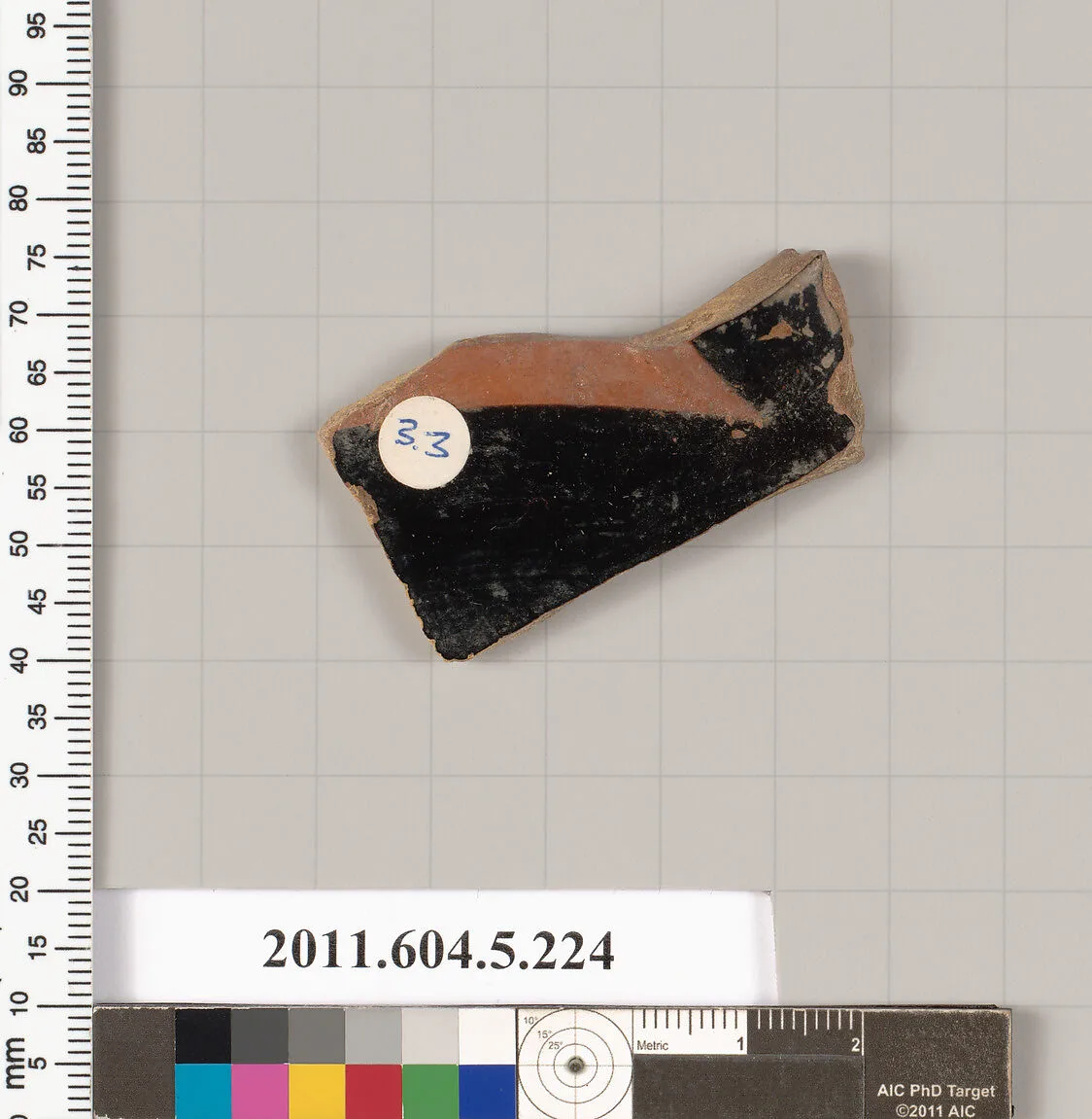 Terracotta fragment of a kylix (drinking cup) — Unknown