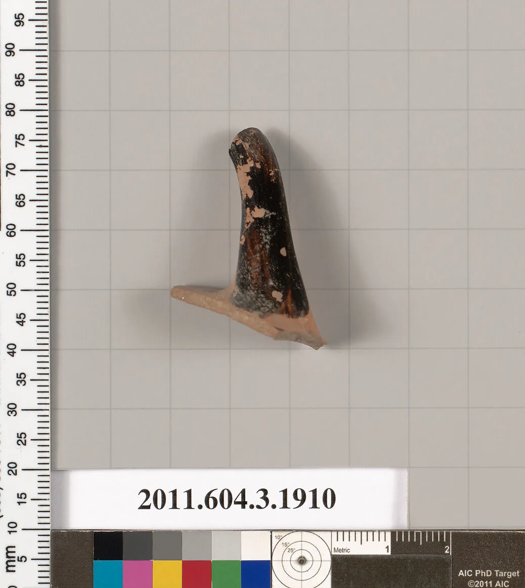 Terracotta fragment of a kylix (drinking cup) or a skyphos (deep drinking cup)? — Unknown