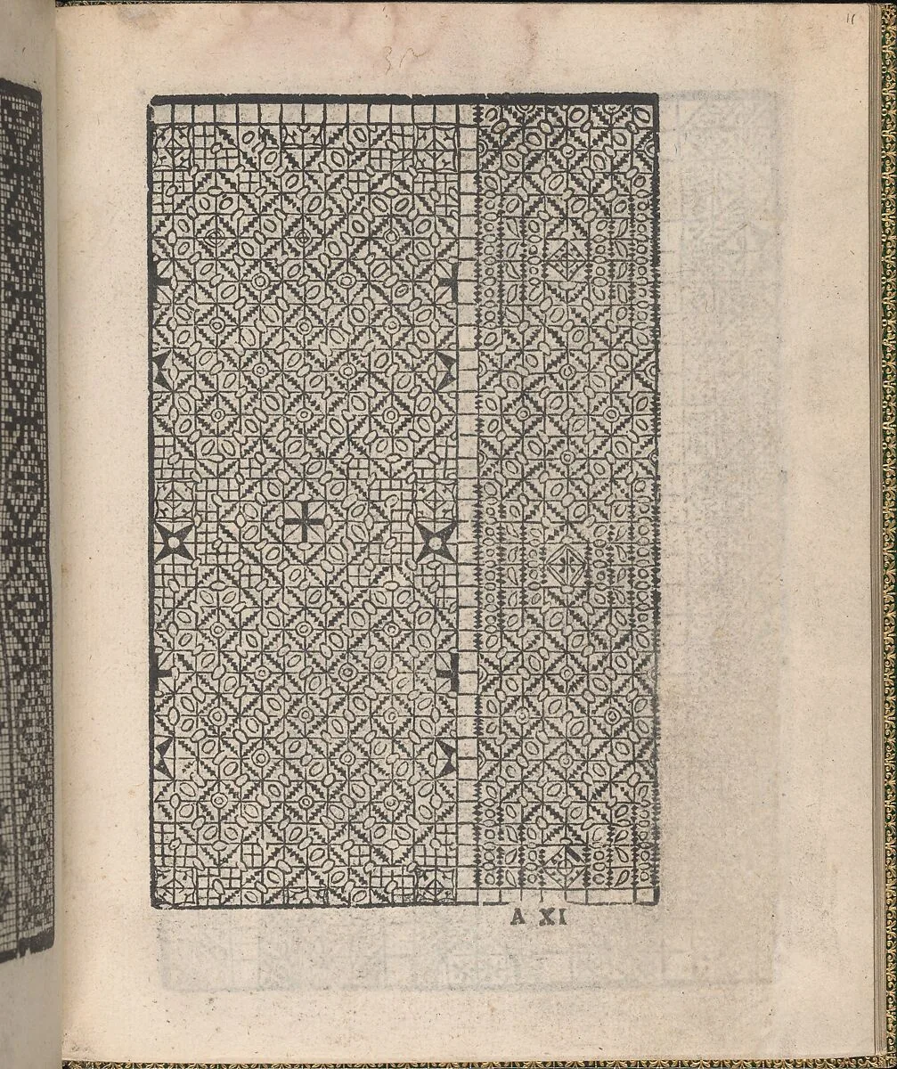 Ornamento delle belle & virtuose donne, page 6 (verso) — Matteo Pagano|Lloyd, Wallis & Lloyd