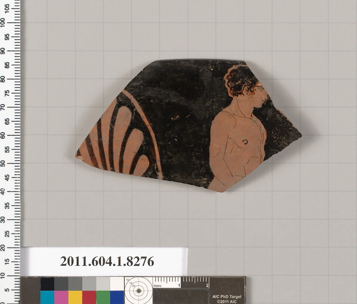 Terracotta rim fragment of a kylix (drinking cup) — Unknown