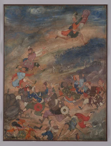 "Khwaja Umar Saved from Pursuers," Folio from the Hamzanama (The Adventures of Hamza)