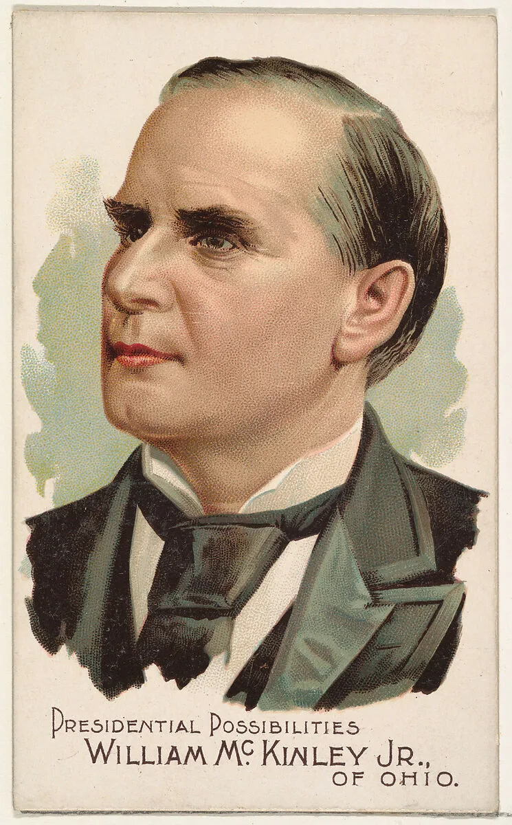 William McKinley Jr. of Ohio, from the Presidential Possibilities series (N124) issued by Duke Sons & Co. to promote Honest Long Cut Tobacco — The Giles Company|W. Duke, Sons & Co.