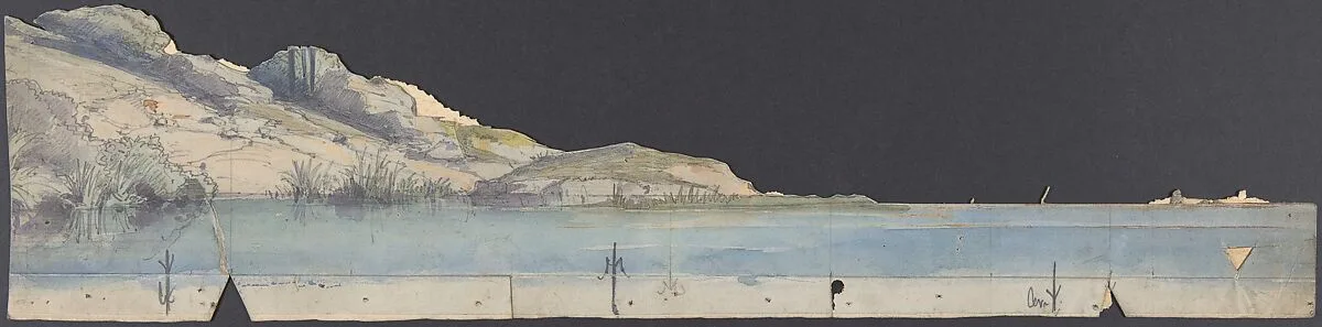 Design for a Stage Set at the Opéra, Paris — Eugène Cicéri