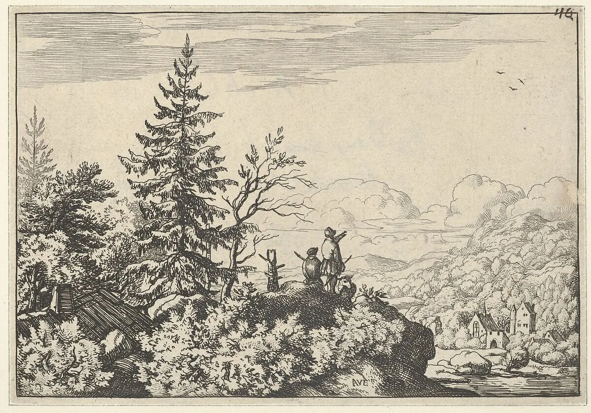 The Two Men on the Hill — Allart van Everdingen