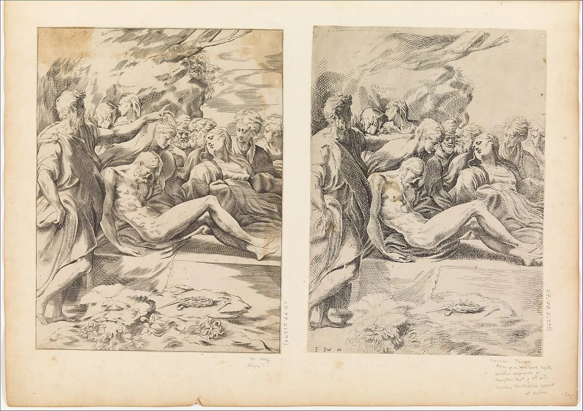 Entombment — François Perrier|Parmigianino (Girolamo Francesco Maria Mazzola)