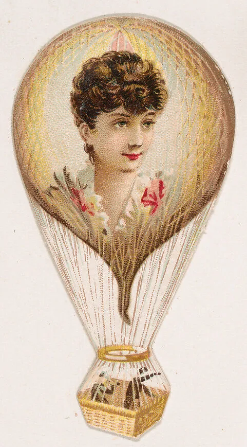 Hot air balloon, from the Novelties series (N228, Type 4) issued by Kinney Bros. — Kinney Brothers Tobacco Company