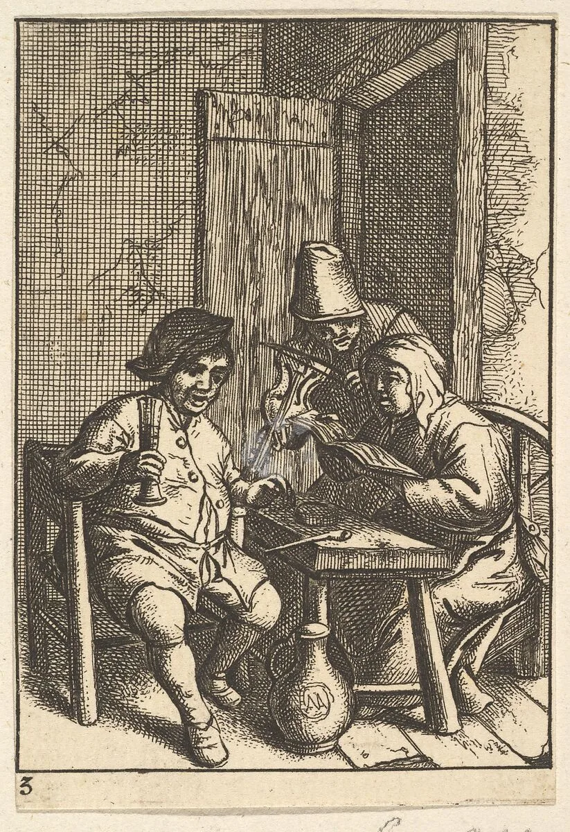 Singing Couple and Violin — Adriaen van Ostade