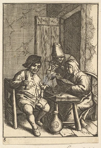 Singing Couple and Violin