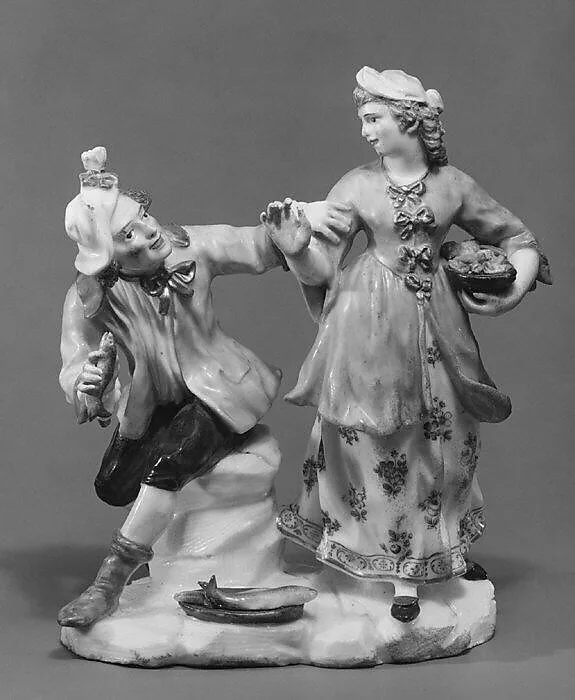 Fisherman and girl — Giuseppe Gricci|Capodimonte Porcelain Manufactory