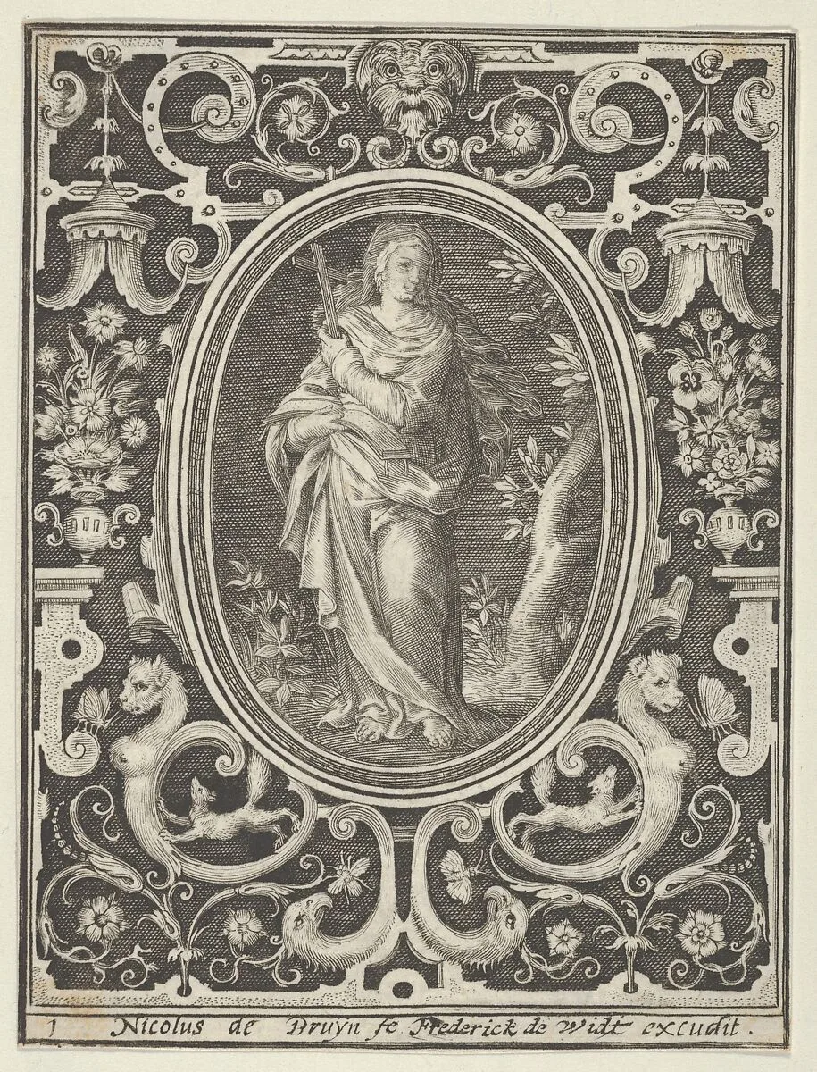 Faith, from the Cardinal Virtues — Nicolaes de Bruyn|Assuerus van Londerseel