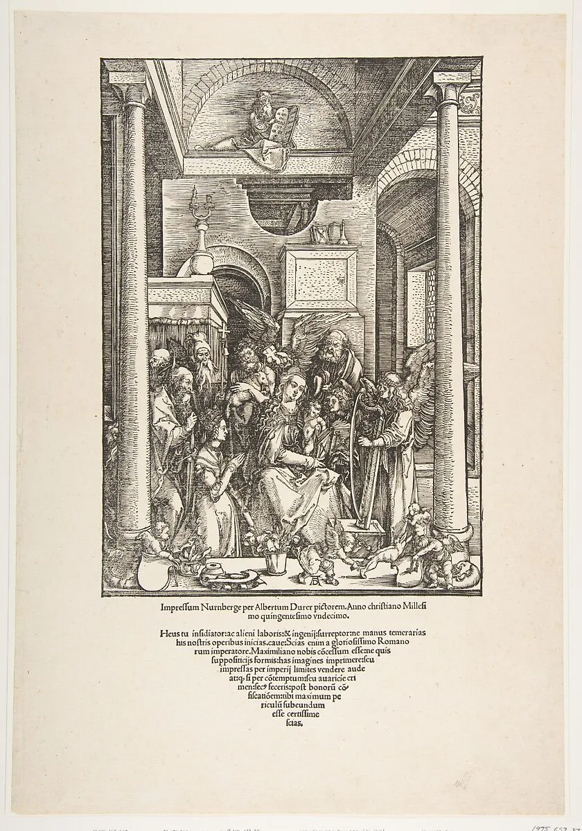 The Glorification of the Virgin, from "The Life of the Virgin" — Albrecht Dürer