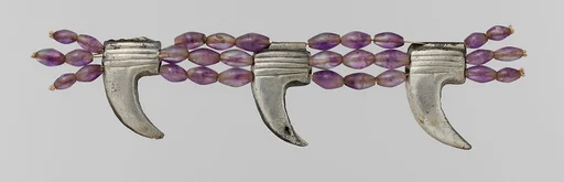 Anklet, Reconstructed Using Claw Pendants and Barrel Beads