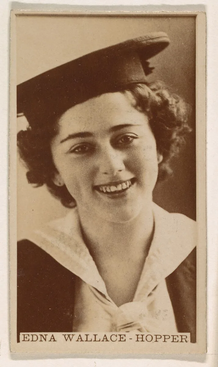 Edna Wallace-Hopper, from the Actresses series (N245) issued by Kinney Brothers to promote Sweet Caporal Cigarettes — Kinney Brothers Tobacco Company