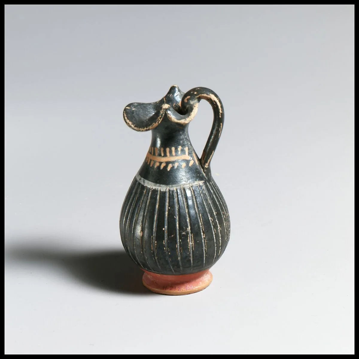 Terracotta miniature oinochoe (jug) — Unknown