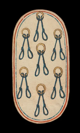7 of Nooses, from The Cloisters Playing Cards
