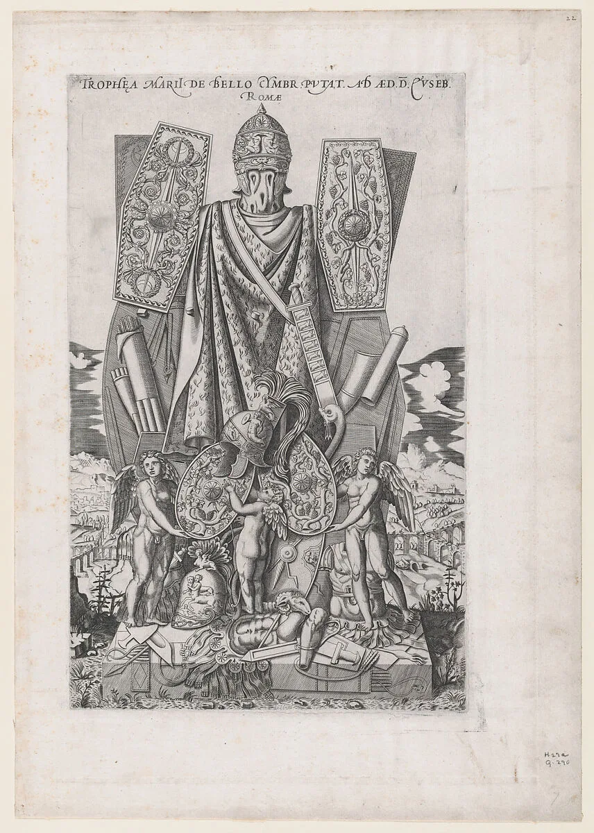 Speculum Romanae Magnificentiae: Trophies of Marius — Anonymous|Antonio Lafreri