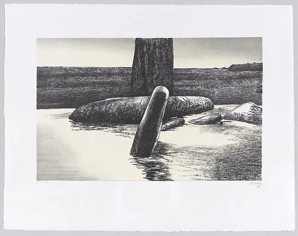 Stonehenge VII; Rainwashed Stones — Ganymed Original Editions Ltd.|J. E. Wolfensberger, Zurich|Henry Moore
