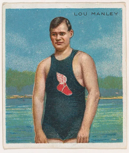 Lou Manley, Swimmer, from Mecca & Hassan Champion Athlete and Prize Fighter collection, 1910