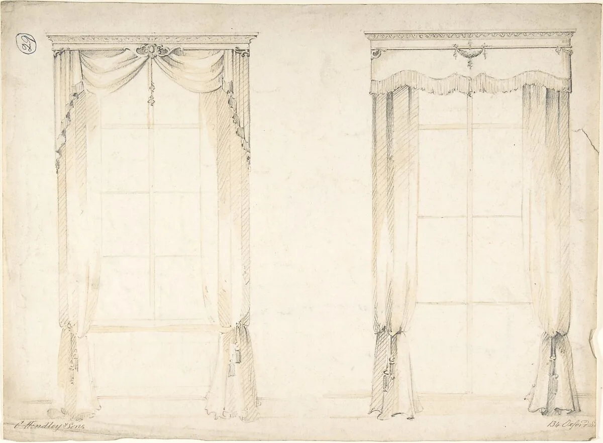 Designs for Two Sets of Curtains — Charles Hindley and Sons