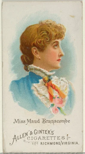 Miss Maud Branscombe, from World's Beauties, Series 1 (N26) for Allen & Ginter Cigarettes