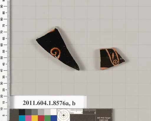 Terracotta fragments of stemless kylikes (drinking cups)