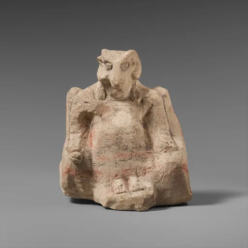 Limestone statuette of Zeus Ammon