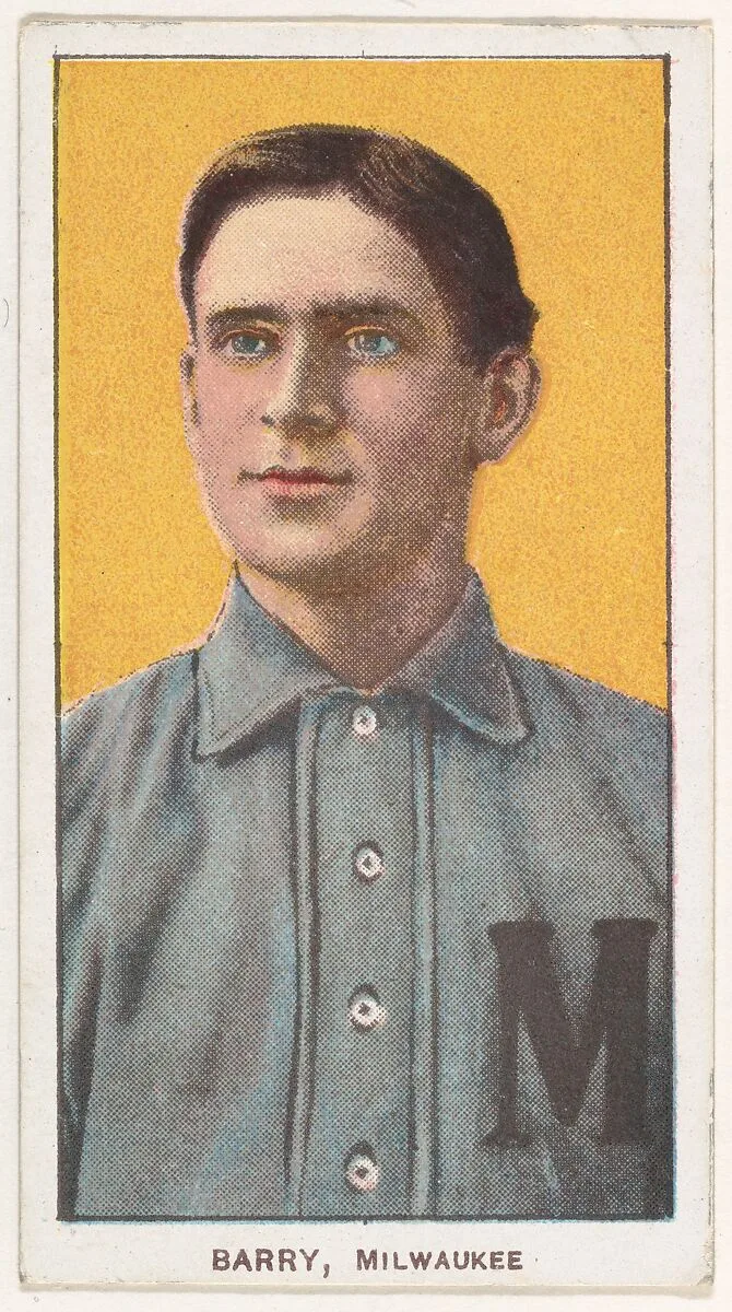 Barry, Milwaukee, American Association, from the White Border series (T206) for the American Tobacco Company — American Tobacco Company