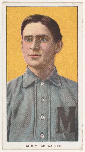Barry, Milwaukee, American Association, from the White Border series (T206) for the American Tobacco Company
