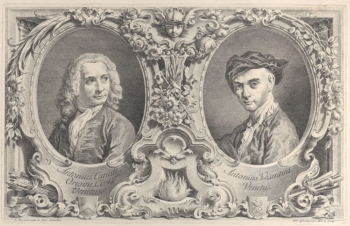 Portraits of Canaletto and Visentini — Antonio Maria Visentini|Giovanni Battista Piazzetta|Canaletto (Giovanni Antonio Canal)|Antonio Maria Visentini