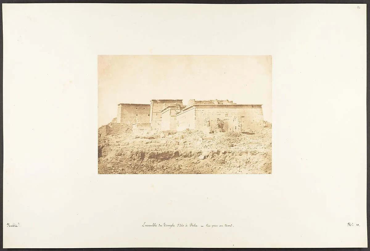 Ensemble du Temple d'Isis à Philae - Vue prise au Nord — Maxime Du Camp
