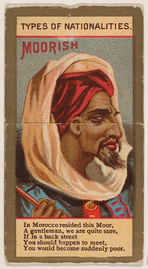 Moorish, from Types of Nationalities (N240) issued by Kinney Bros. — Kinney Brothers Tobacco Company
