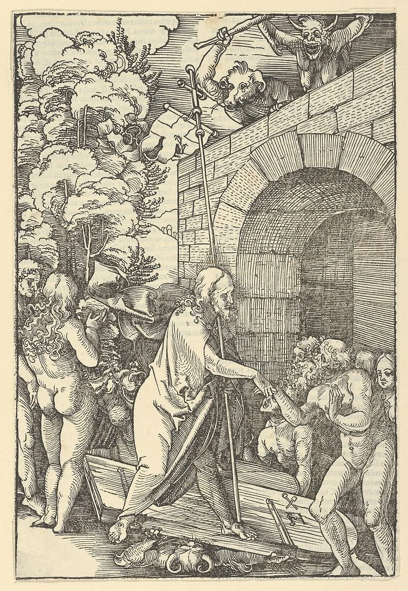 Christ in Limbo, from Speculum passionis domini nostri Ihesu Christi — Hans Schäufelein|Ulrich Pinder|Friedrich Peypus