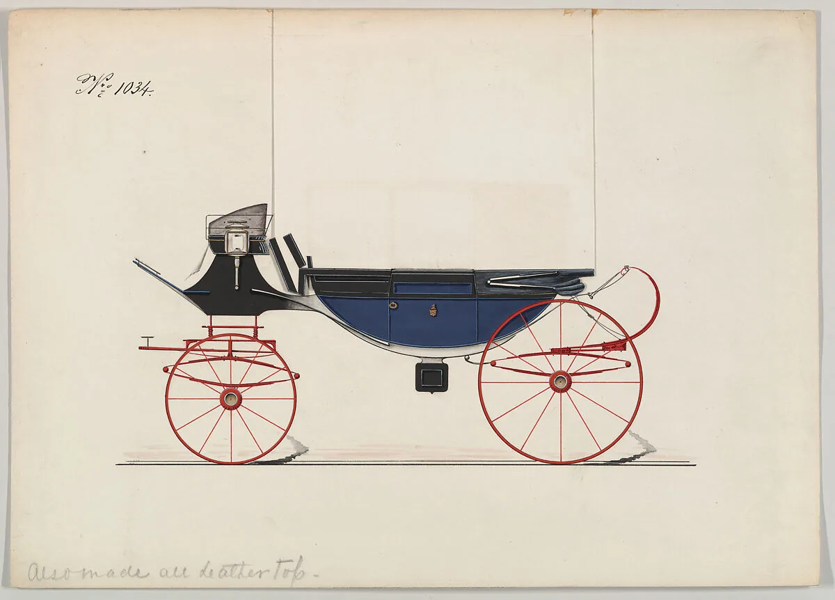 Design for Landau, no. 1034 — Brewster & Co.