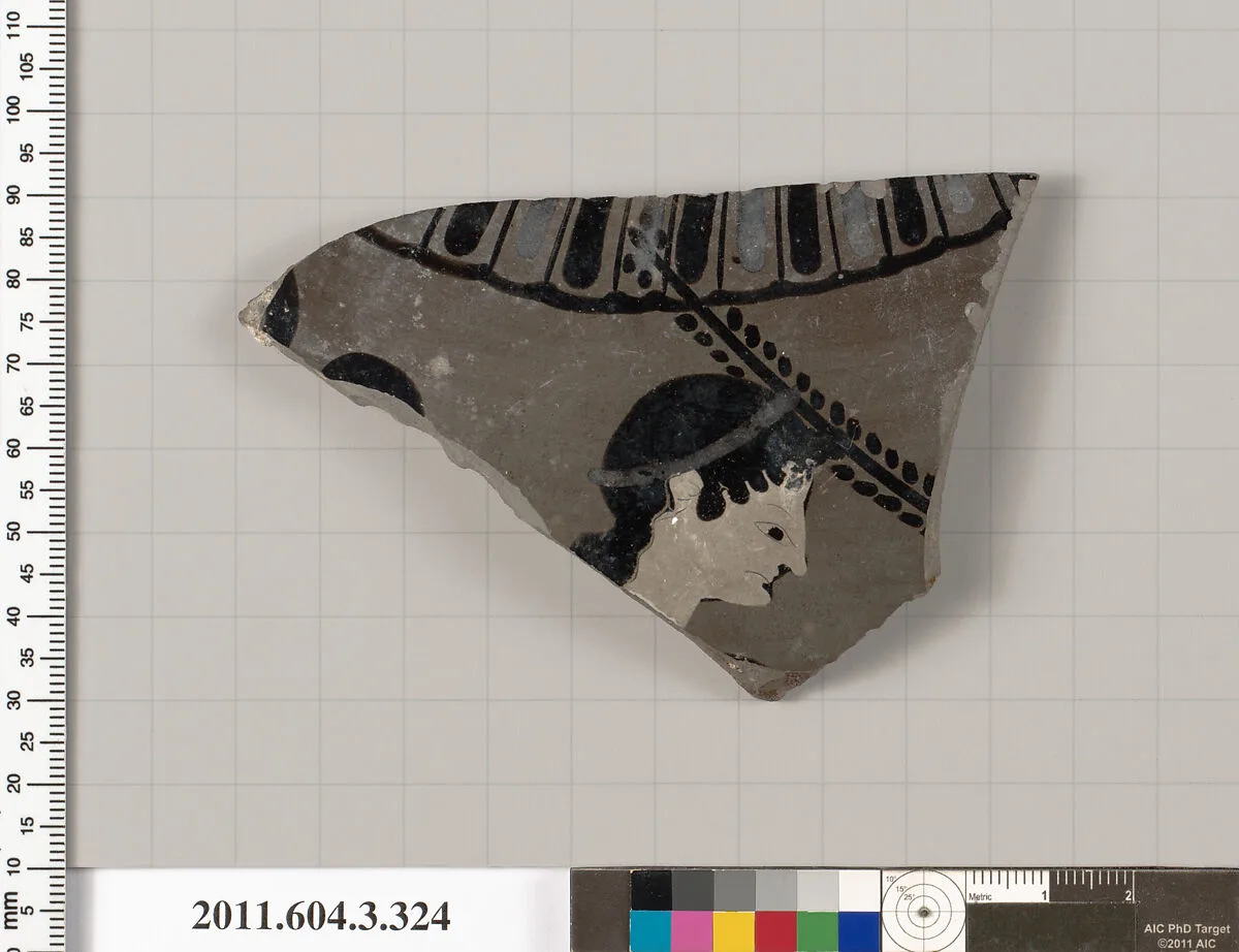Terracotta fragment of a neck-amphora (jar) — Unknown